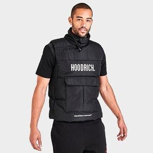 Hoodrich Men’s Black Puffer Vest Sz Medium